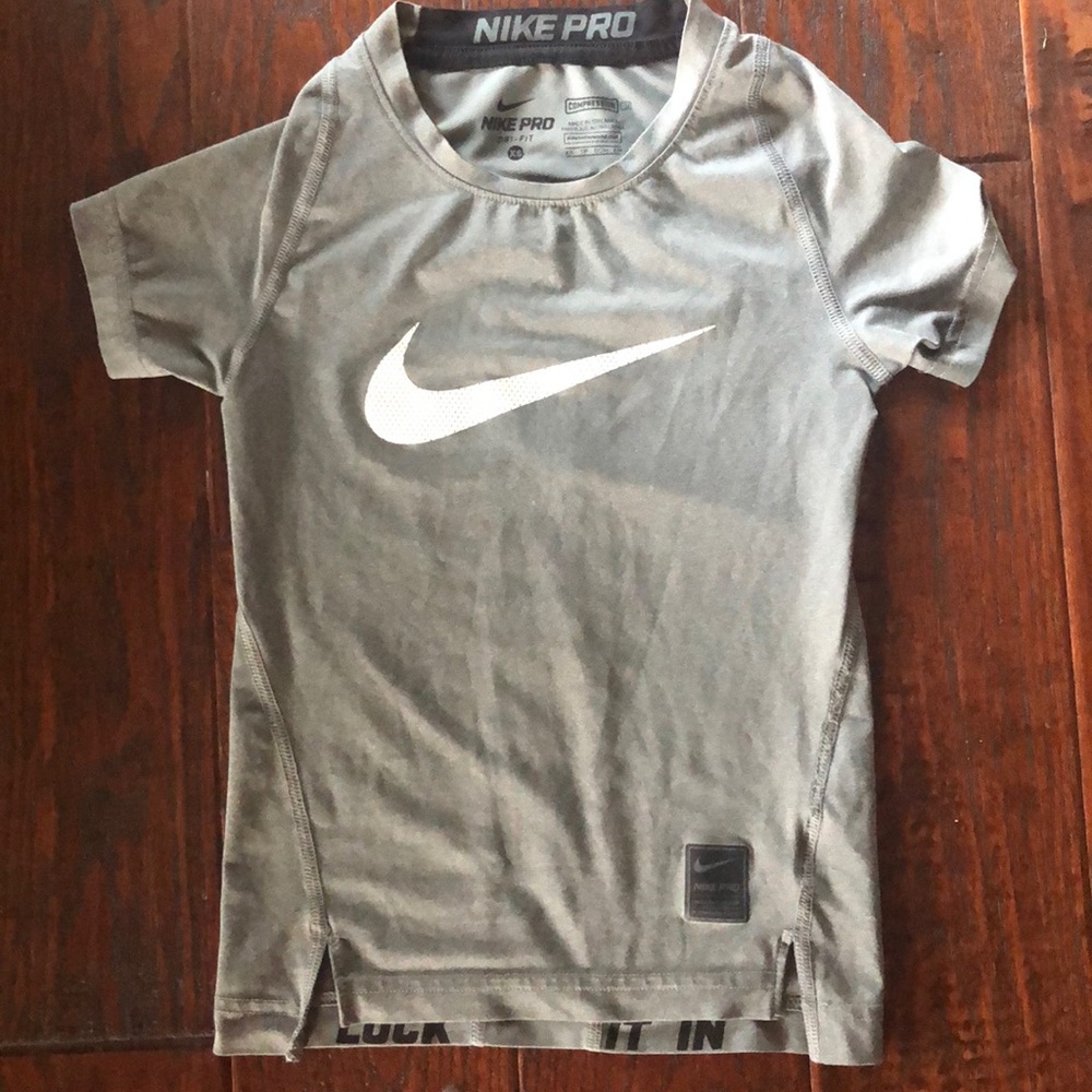 Youth size XS Nike Pro compression shirt.